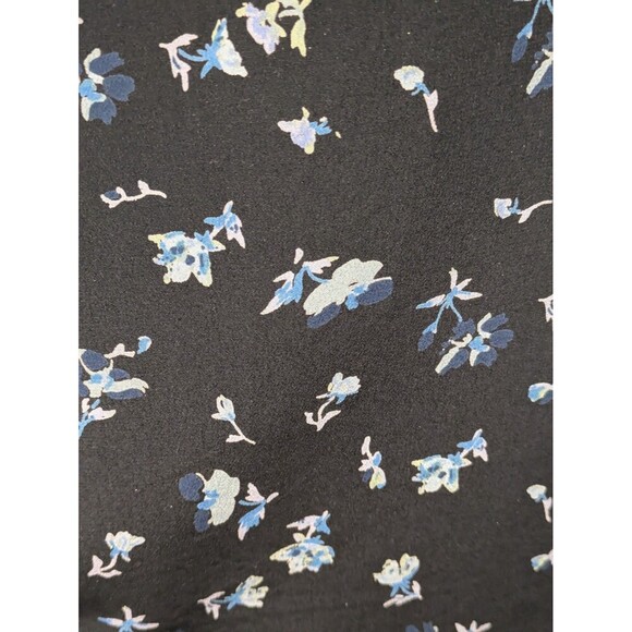 Joie Black Floral Print Scallop Tiered 100% Silk Tank Top sz L Coquette Whimsy - Picture 7 of 9